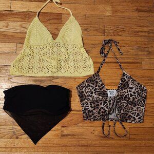3 cute Summer crop tops Tank tops, swim tops